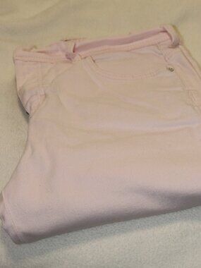 Women's Gloria Vanderbilt Amanda pink denim jeans, brushed fabric size 8.